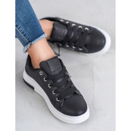 SHELOVET Mode Sportschuhe schwarz 2