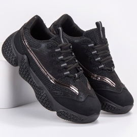 SHELOVET Modische Sportschuhe schwarz 1