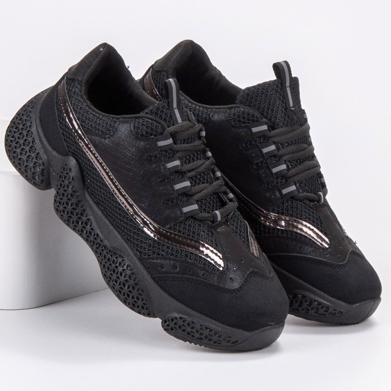 SHELOVET Modische Sportschuhe schwarz 1