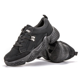 SHELOVET Schwarze Turnschuhe 2
