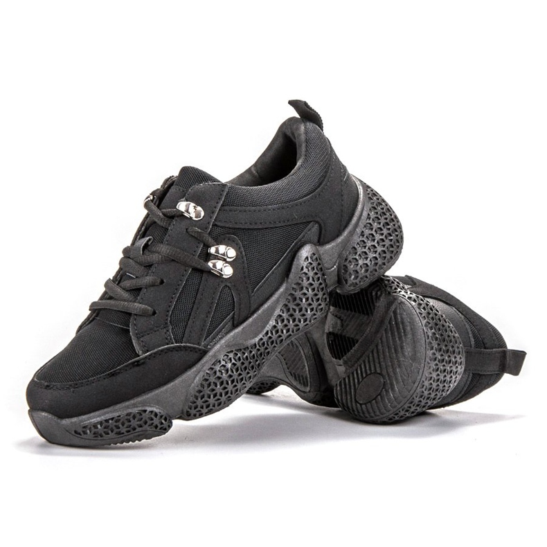 SHELOVET Schwarze Turnschuhe 2