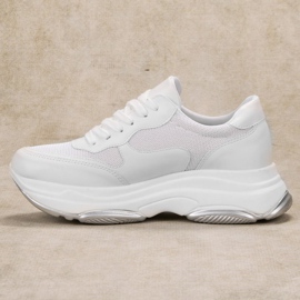 Ideal Shoes Hellweiße Turnschuhe 1