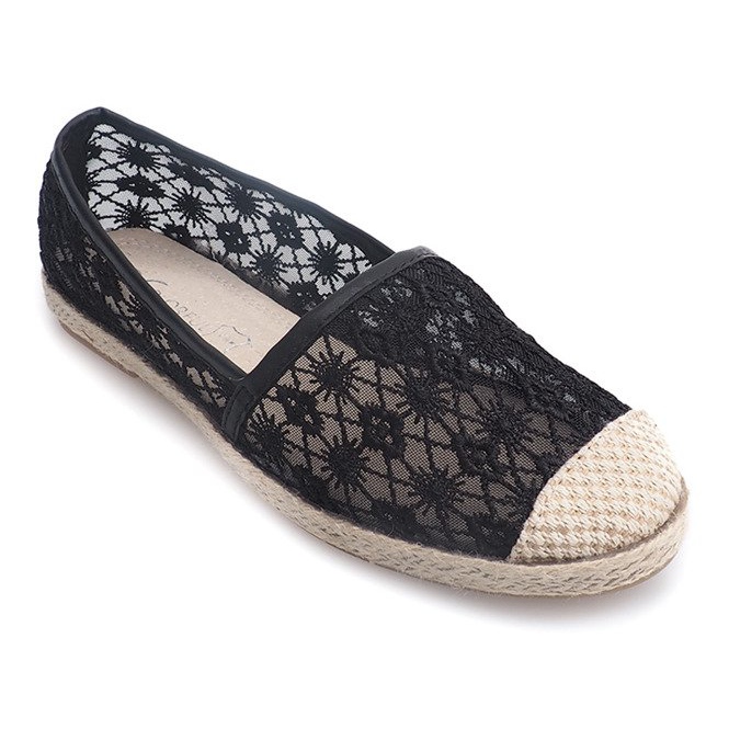 Ballerinas Espadrilles YBS136 Schwarz 1
