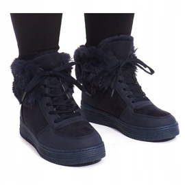 Gut isolierte Stiefel R138 Marineblau navy blau 2