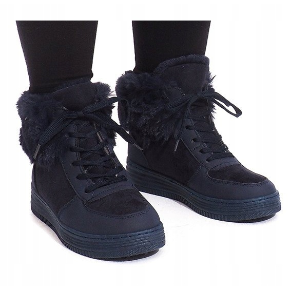 Gut isolierte Stiefel R138 Marineblau navy blau 2