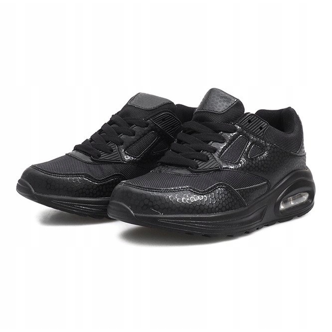 Schwarze Sport-Sneakers 1