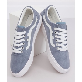 Blaue Damen Sneaker B70A BLAU / WEISS 1