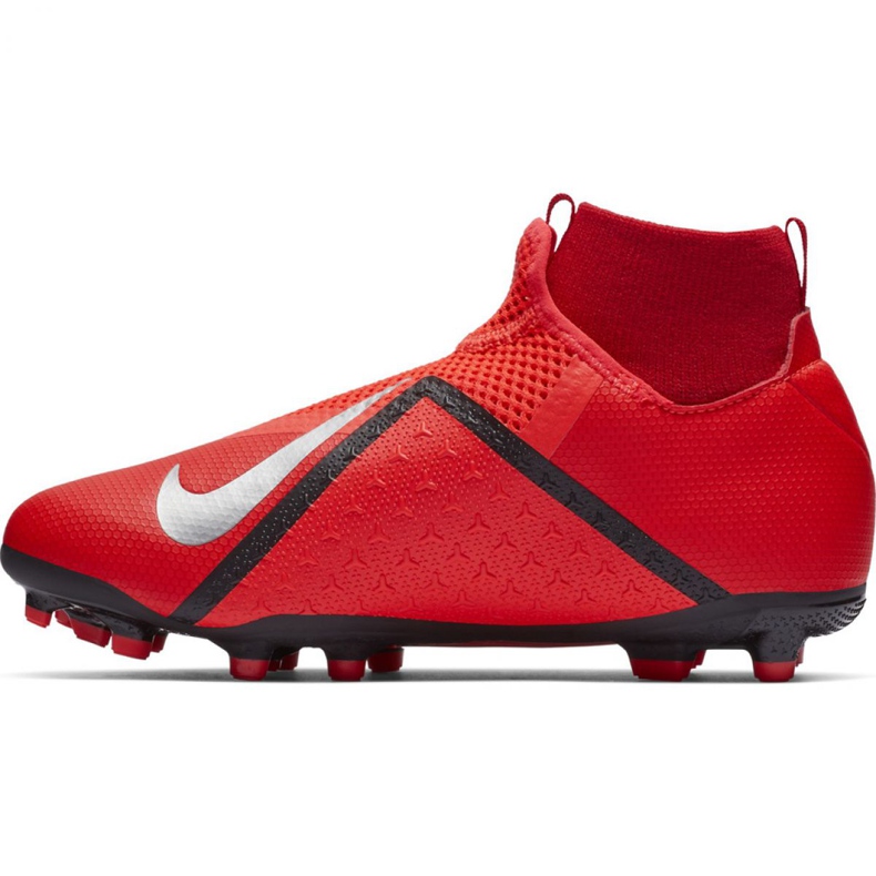 Nike Phantom Vsn Academy Df FG / MG Jr AO3287-600 Fußballschuhe rot rot 2