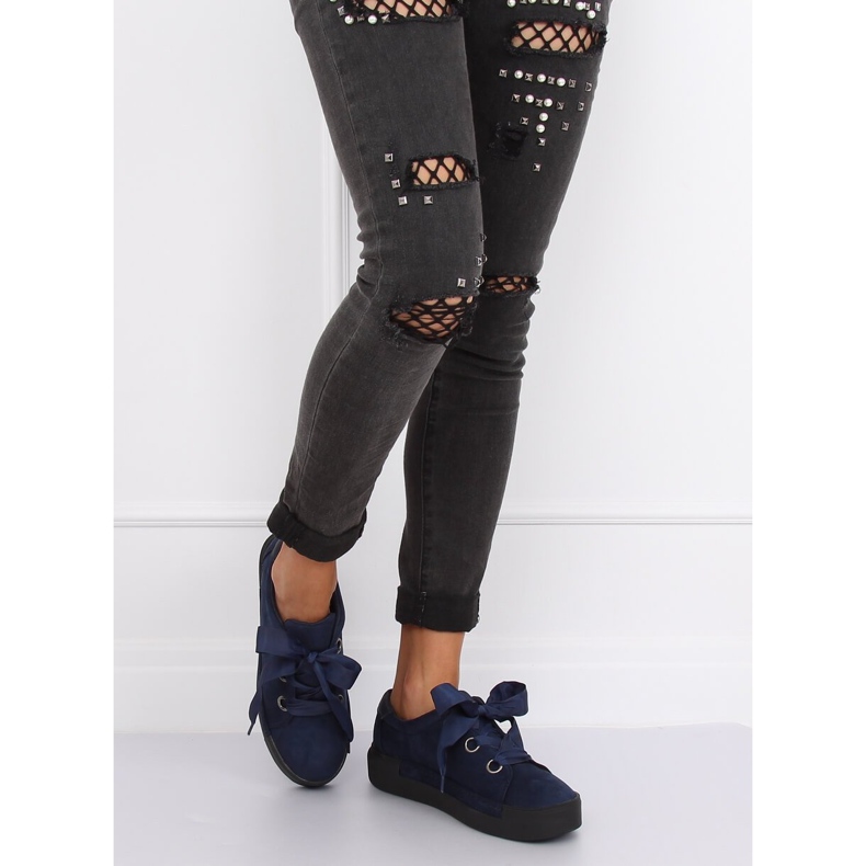 Marineblaue Damen-Sneaker 1018 Blue navy blau 1