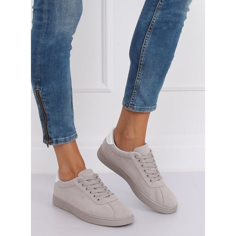 Grau Damen Sneakers LX-9857 Grau 2