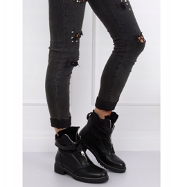 Schwarze Militärstiefel NC821 Schwarz 2