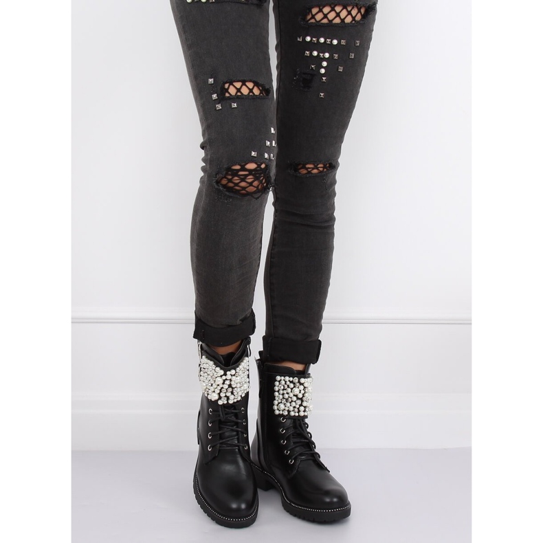 Schwarze Militärstiefel NC860 Schwarz 1