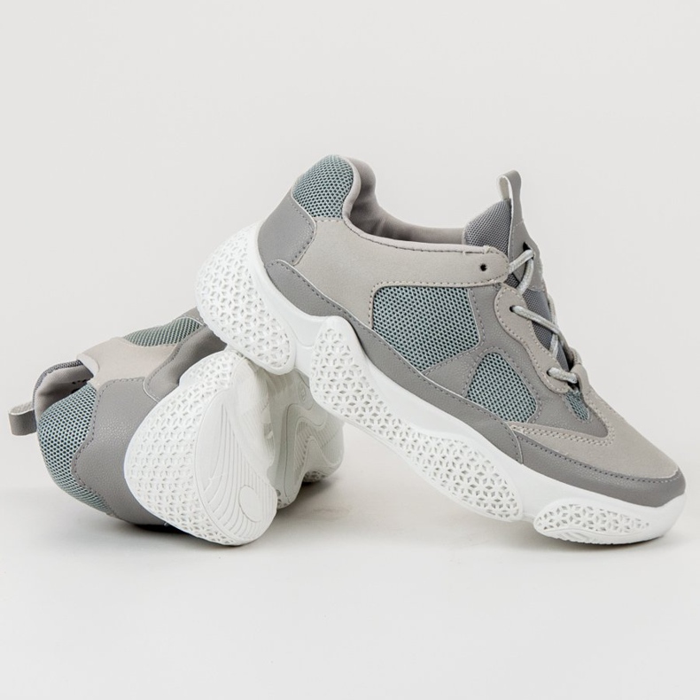 SHELOVET Modische graue Turnschuhe 1