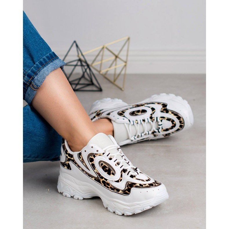 Kayla Sportschuhe für Damen weiß braun 1