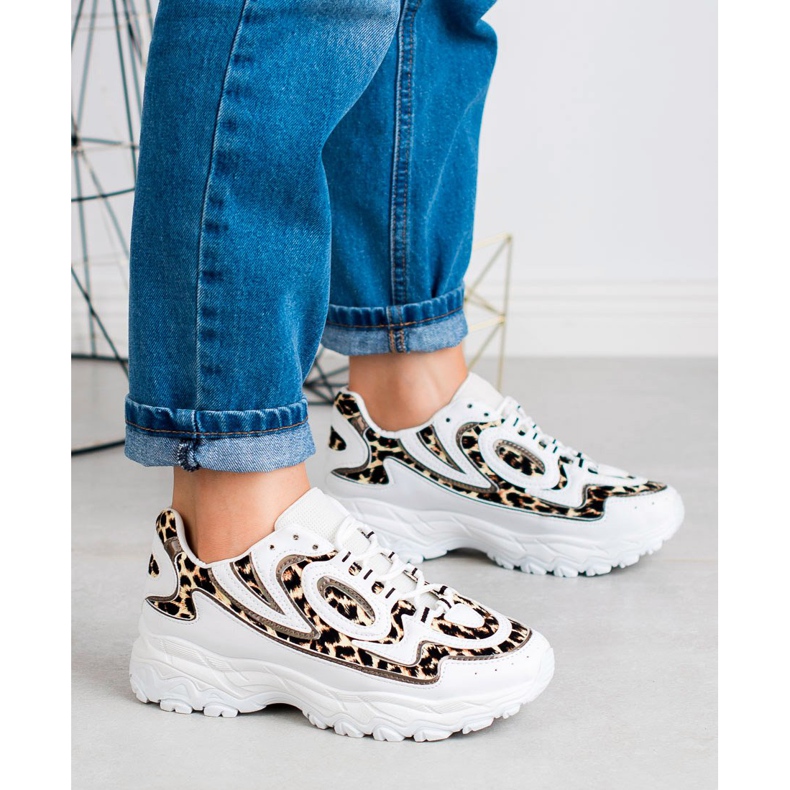 Kayla Sportschuhe für Damen weiß braun 2