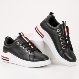 SHELOVET Schwarze Sportschuhe 1