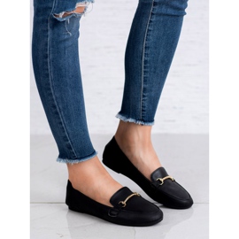 SHELOVET Loafer aus Öko-Leder schwarz 2