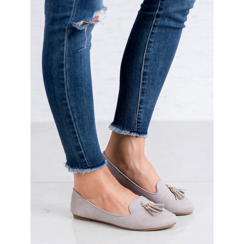 Queentina Herren mit Fransen grau 1