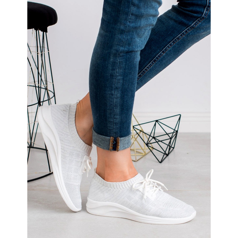 Ideal Shoes Textile Sportschuhe weiß 1