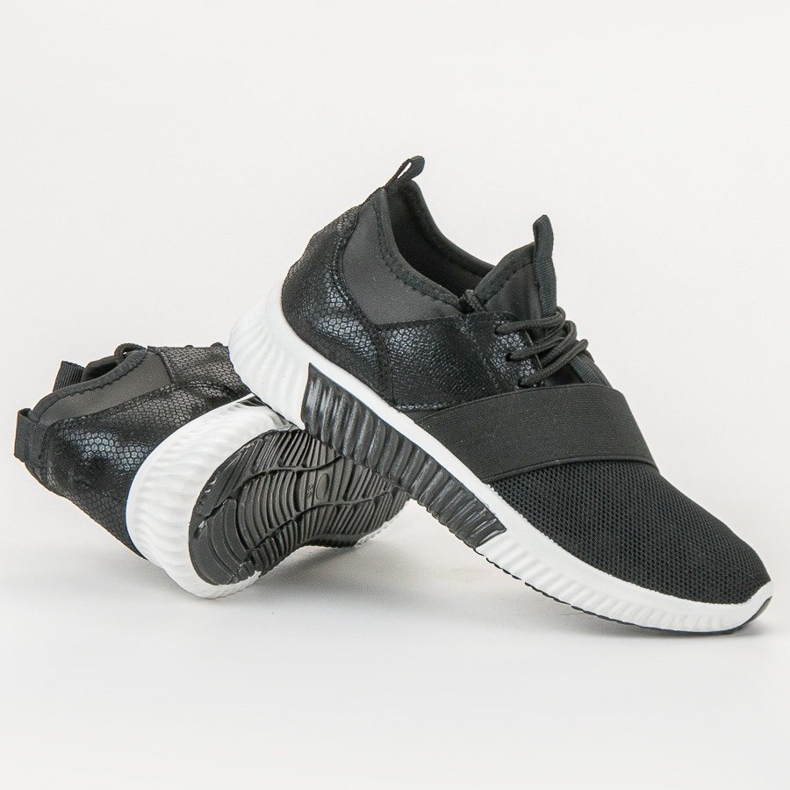 SHELOVET Sportschuhe mit Gummizug schwarz 1