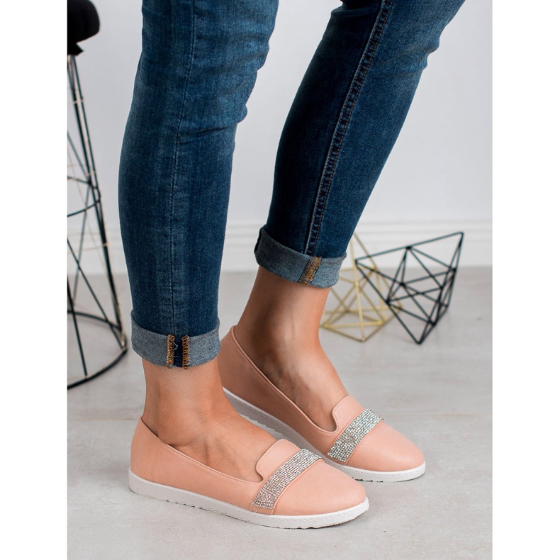 Queentina Herren mit Kristallen rosa 1