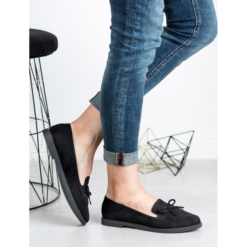 SHELOVET Schwarze Loafer 1