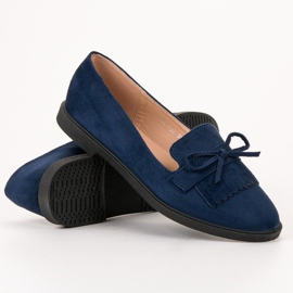 SHELOVET Marineblaue Loafer 1