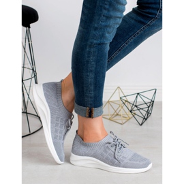 Ideal Shoes Textile Sportschuhe grau 1