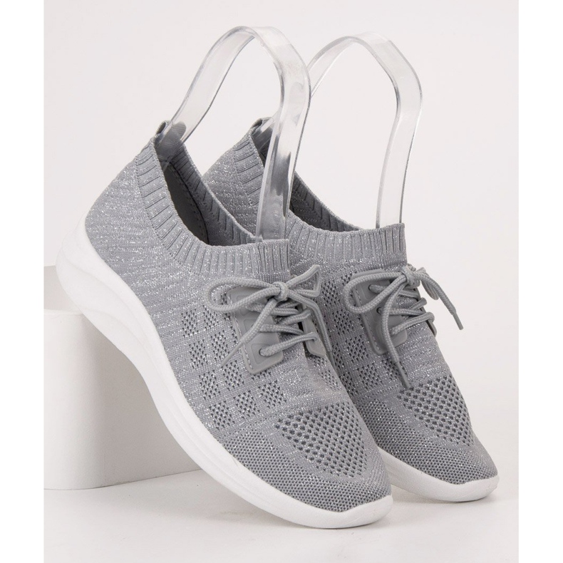 Ideal Shoes Textile Sportschuhe grau 2