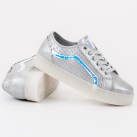 SHELOVET Lässige Damenschuhe grau 1