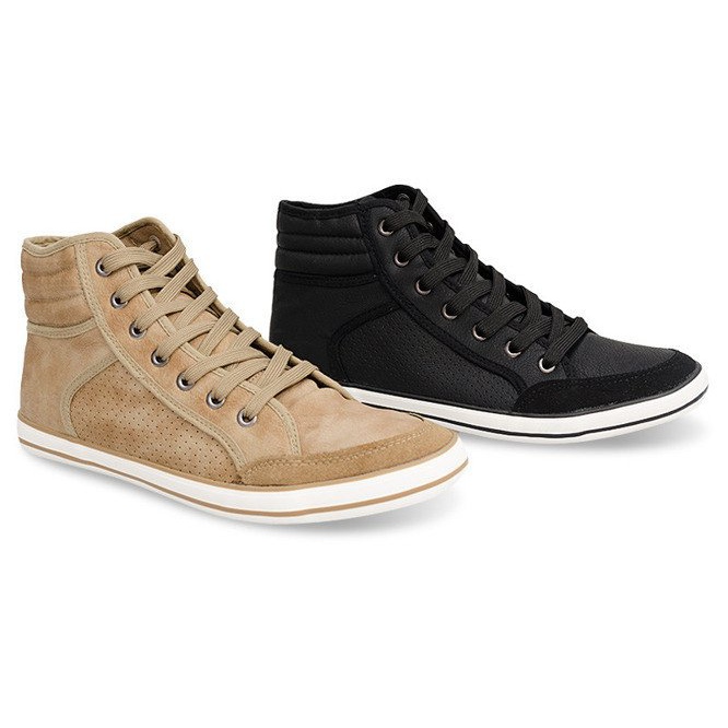 501 Camel High-Top-Boxer-Sneakers braun 1