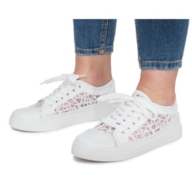 Dolita weiße durchbrochene Sneakers 1