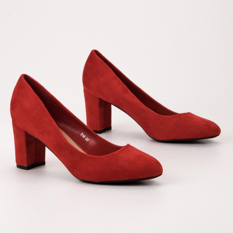 Queen Vivi Wildleder Pumps rot 1