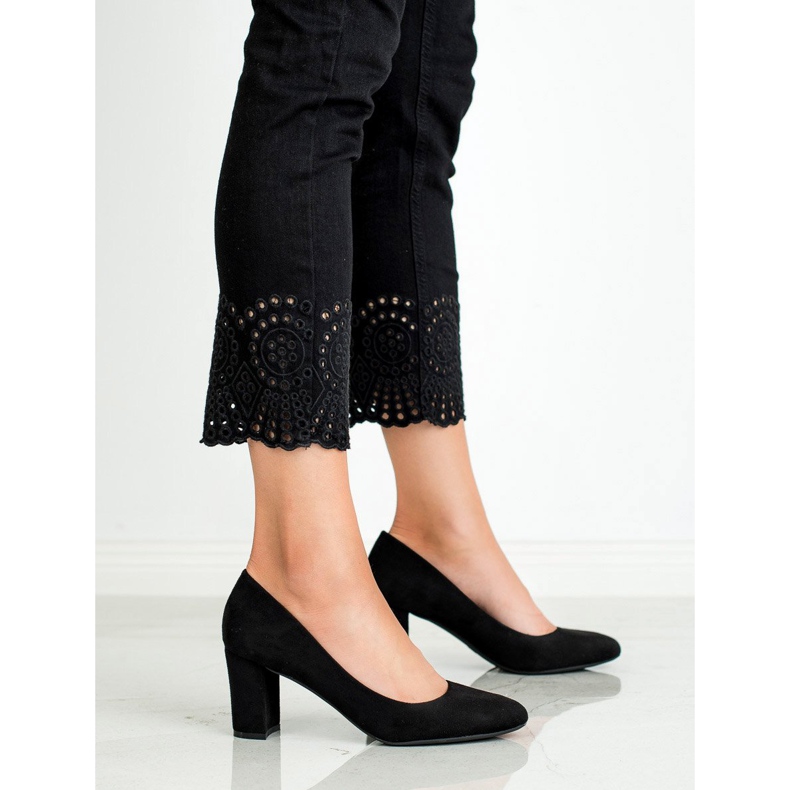 Queen Vivi Wildleder Pumps schwarz 1