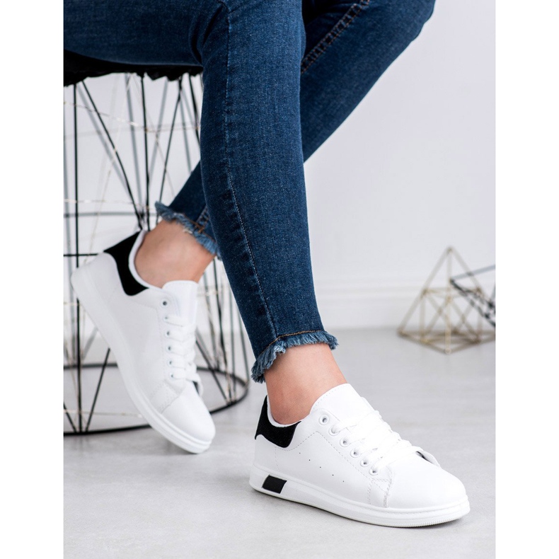 Ideal Shoes Sportschuhe für Damen weiß 2