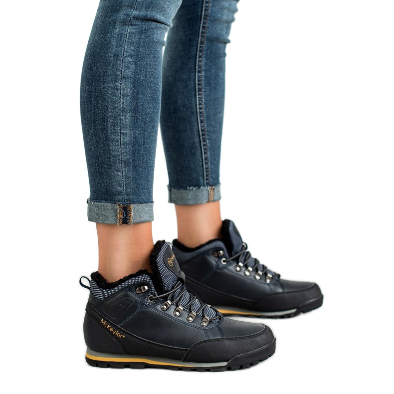 MCKEYLOR Warme Trekkingschuhe blau 2