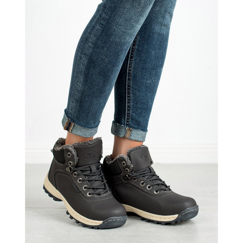 Ax Boxing Warme Trekkingschuhe grau 2