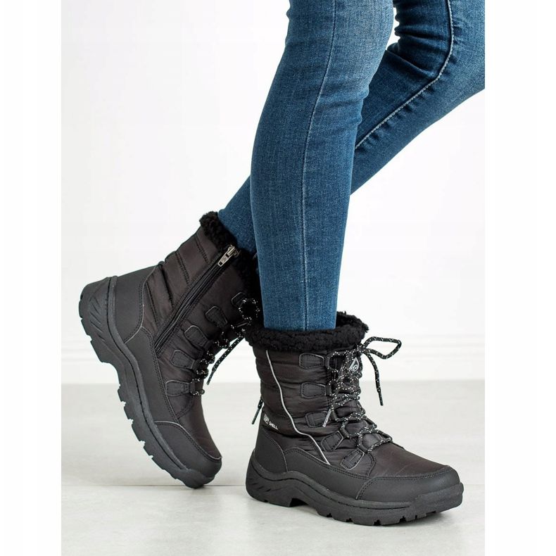 Arrigo Bello Warme Schneeschuhe schwarz 1