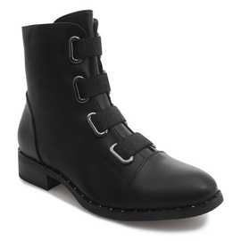 Warme Stiefel mit Radiergummi 6229-1 Schwarz 2