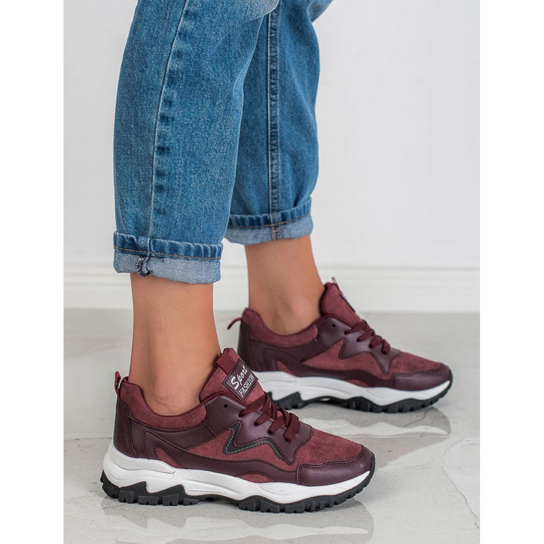 Ax Boxing Burgunder Sportschuhe rot 1