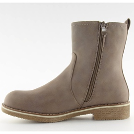 Flache Schuhe mit beigen flachen Absätzen 0-253 Khaki 1