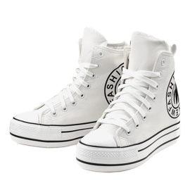 Weiße Keilsneaker W09 2