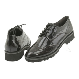 Oxford-Schnürschuhe Caprice 23701 schwarz mehrfarbig 4