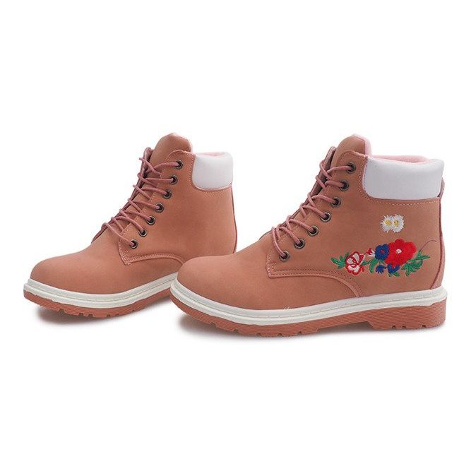 Warme Timber Boots SJ1669-3 Rosa 1