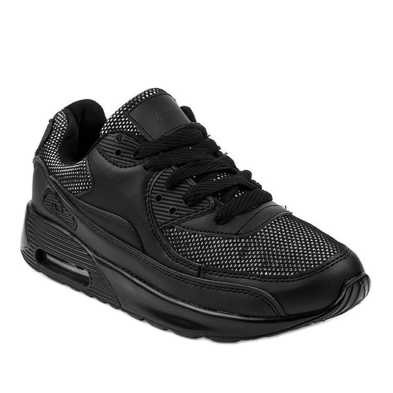 Schwarze Sportschuhe Turnschuhe B306A-61S 1