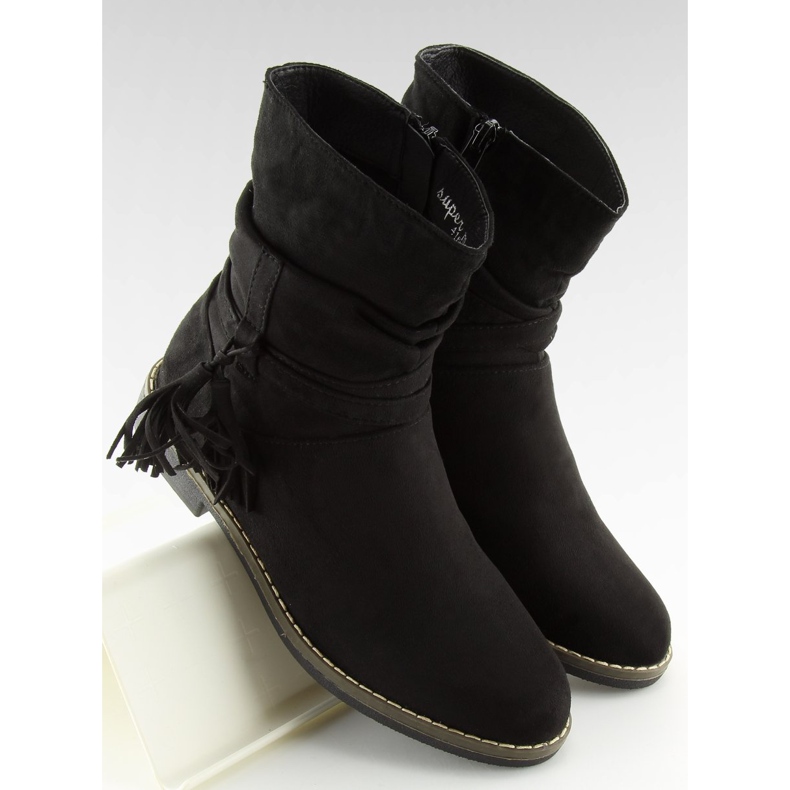 Schwarz Schwarze Stiefel für Damen 4169 Schwarz 1