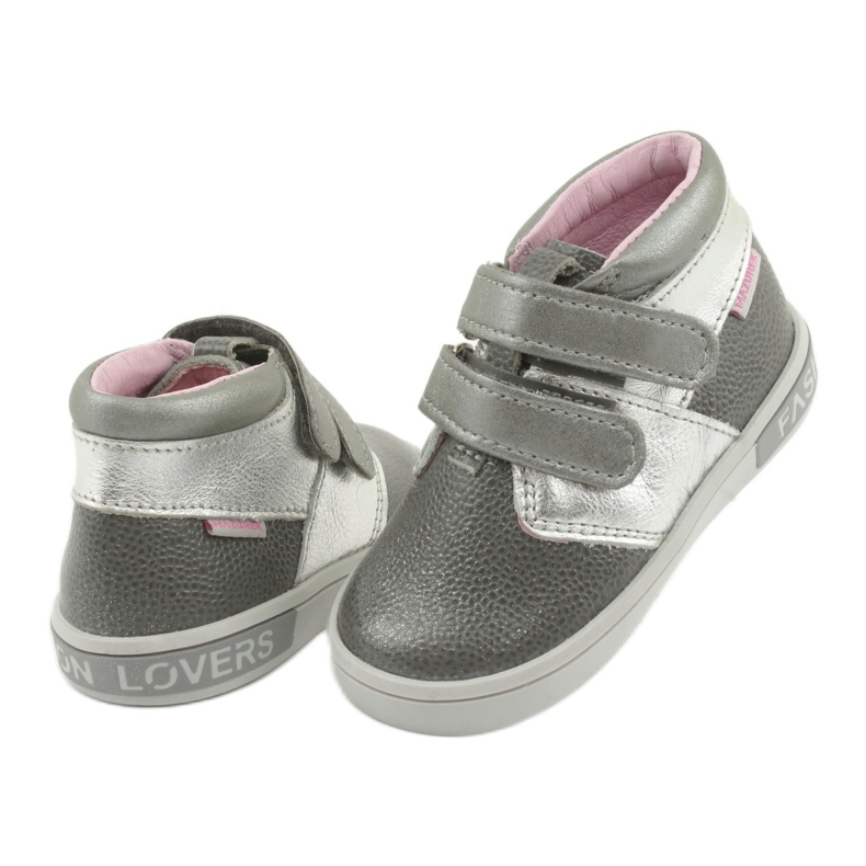 Mazurek Leder Klettverlängerung 1355 Grau/Silber 4