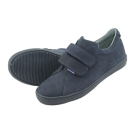 Mazurek Leder Boys Schuhe für Klettverschluss 268 Marineblau 5