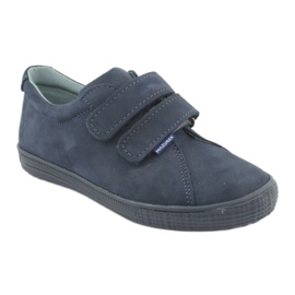Mazurek Leder Boys Schuhe für Klettverschluss 268 Marineblau 1