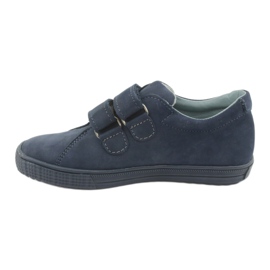 Mazurek Leder Boys Schuhe für Klettverschluss 268 Marineblau 2